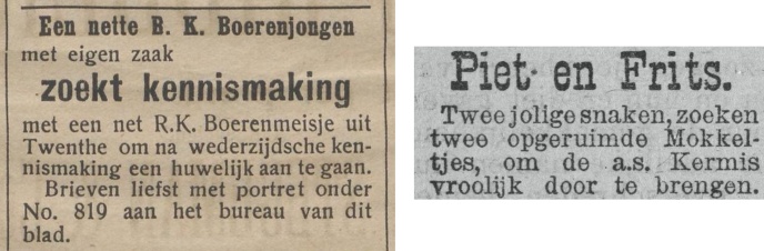 Contactadvertentie